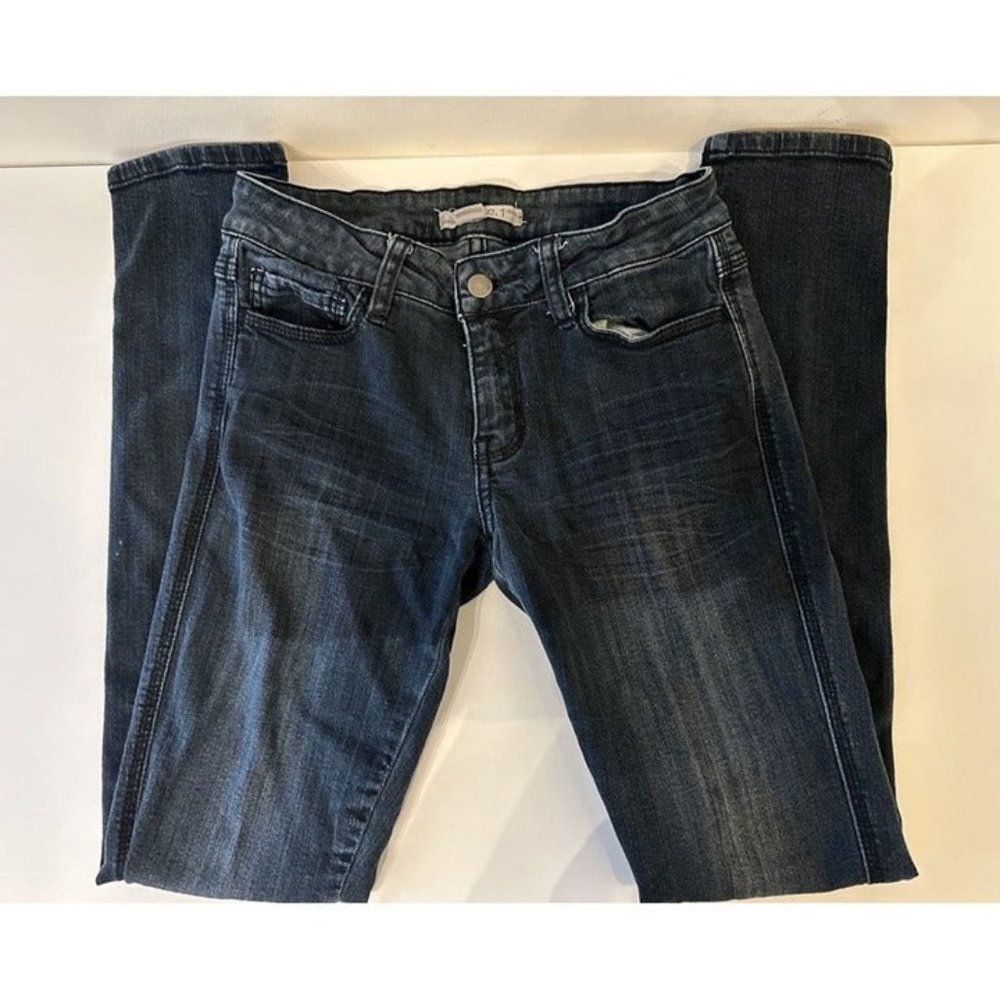 2.1 Denim Skinny Jeans W27 L31 Modern Dark Blue Denim Stretch Soft Rise: 8" NICE